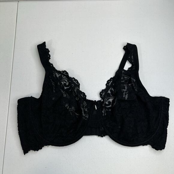 Smart And Sexy 42DD Bra Signature Lace Unlined Underwire In Black SA964 - Picture 3 of 16